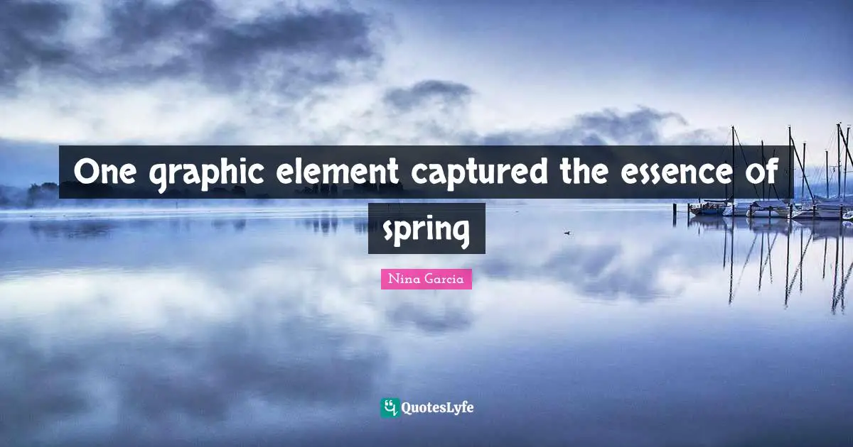One graphic element captured the essence of spring