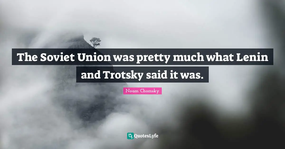 The Soviet Union was pretty much what Lenin and Trotsky said it was.