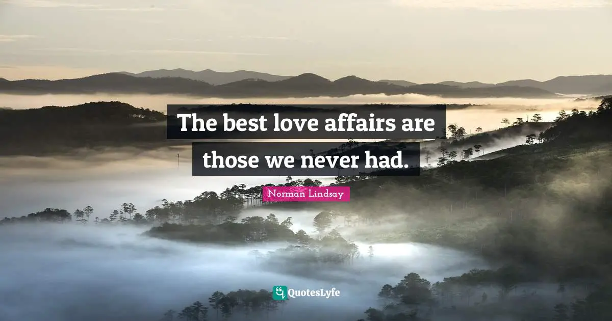 The best love affairs are those we never had.
