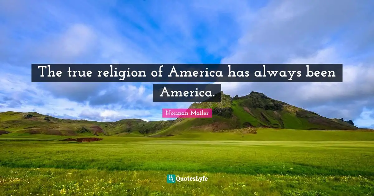True Religion Quotes: "The true religion of America has always been America."