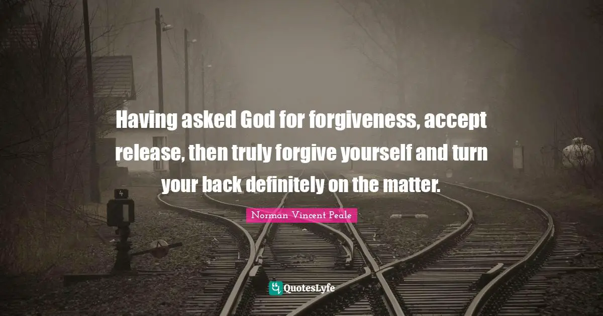 Having asked God for forgiveness, accept release, then truly forgive yourself and turn your back definitely on the matter.