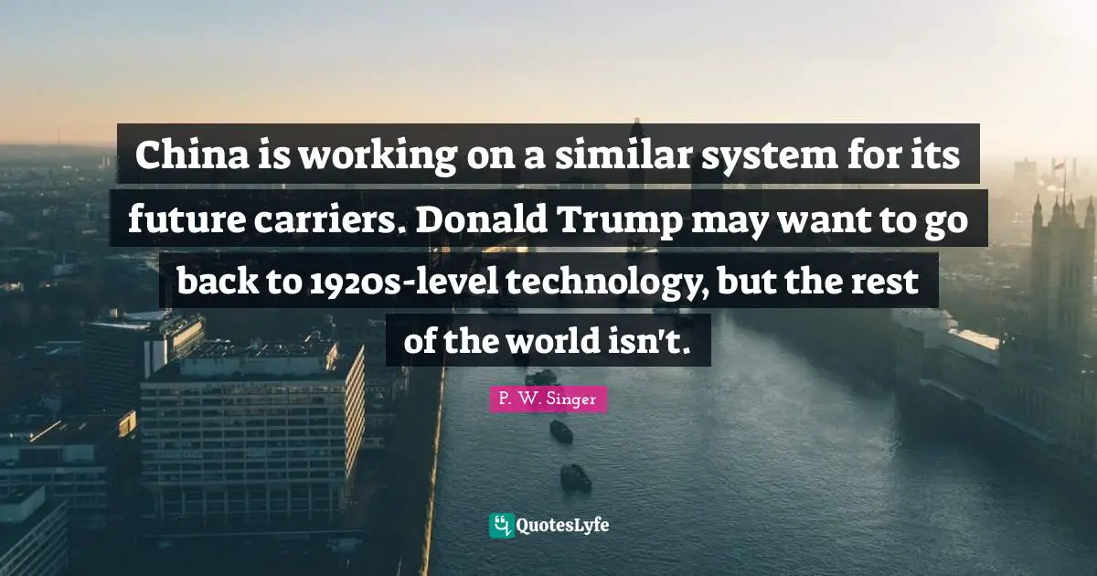 China is working on a similar system for its future carriers. Donald Trump may want to go back to 1920s-level technology, but the rest of the world isn't.
