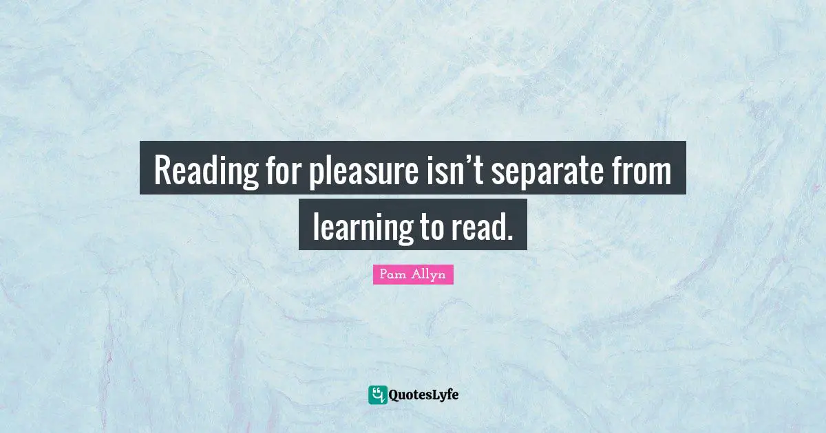 Reading for pleasure isn’t separate from learning to read.