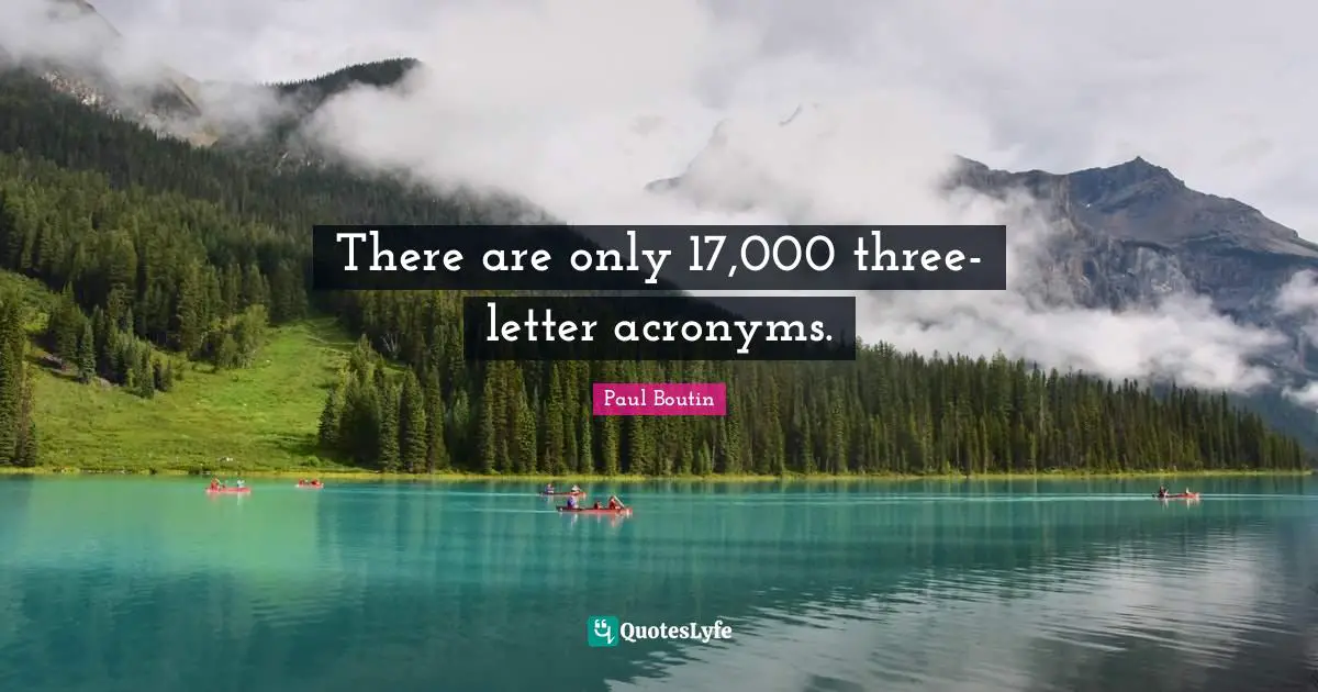 There are only 17,000 three-letter acronyms.