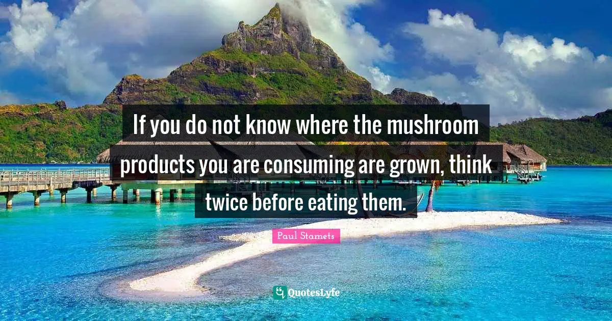 If you do not know where the mushroom products you are consuming are grown, think twice before eating them.