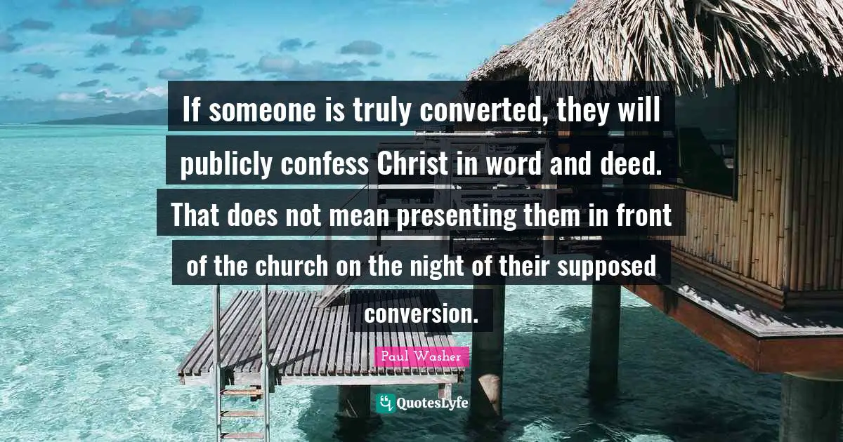 If someone is truly converted, they will publicly confess Christ in word and deed. That does not mean presenting them in front of the church on the night of their supposed conversion.