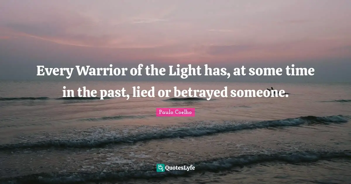Every Warrior of the Light has, at some time in the past, lied or betrayed someone.