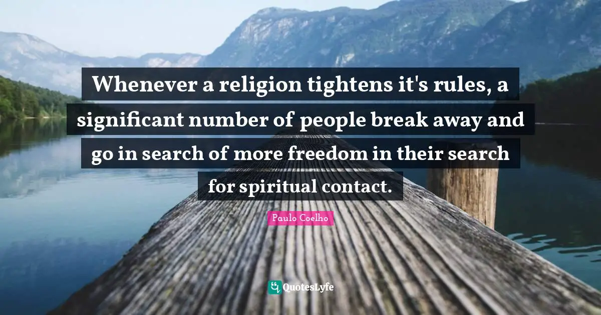 Whenever a religion tightens it's rules, a significant number of people break away and go in search of more freedom in their search for spiritual contact.