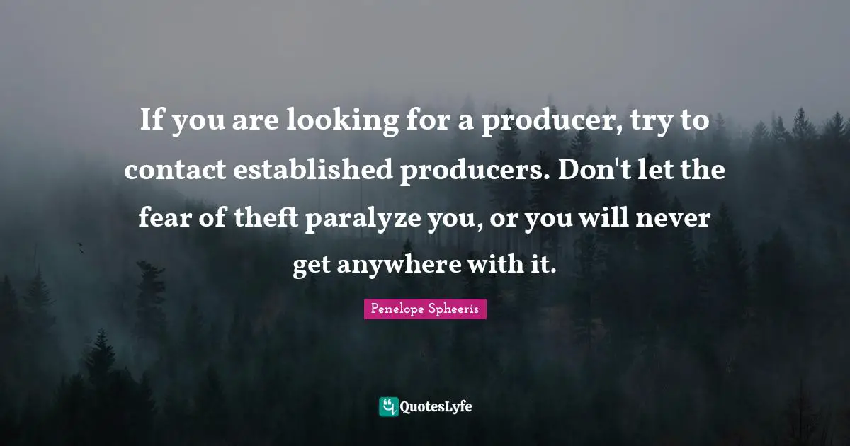If you are looking for a producer, try to contact established producers. Don't let the fear of theft paralyze you, or you will never get anywhere with it.