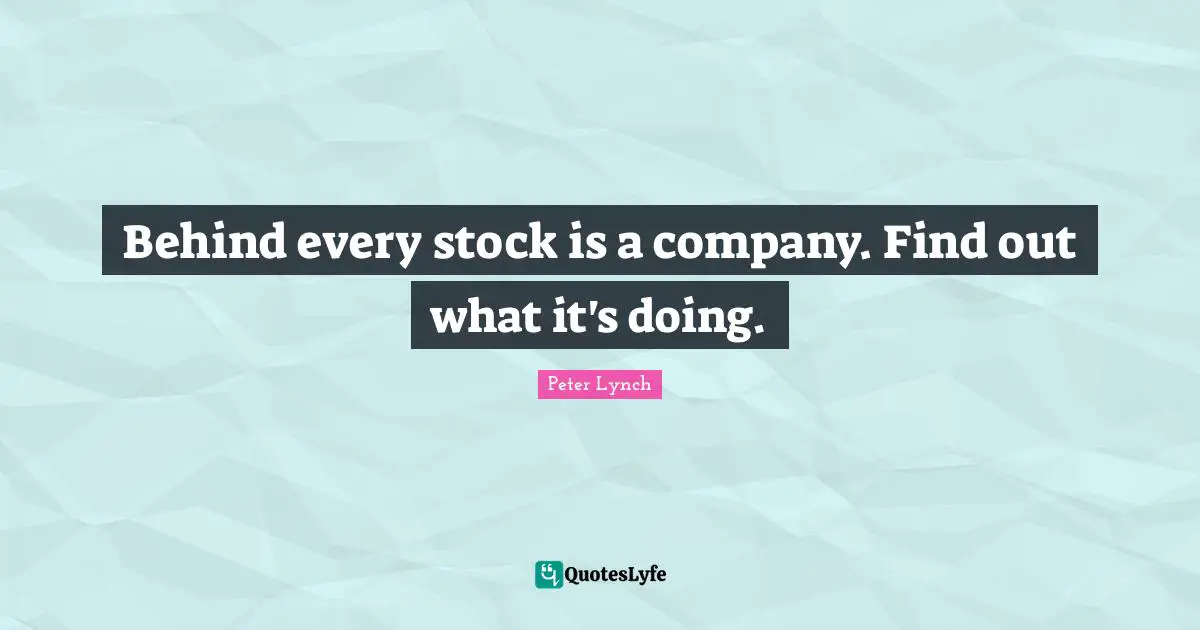 Behind every stock is a company. Find out what it's doing.