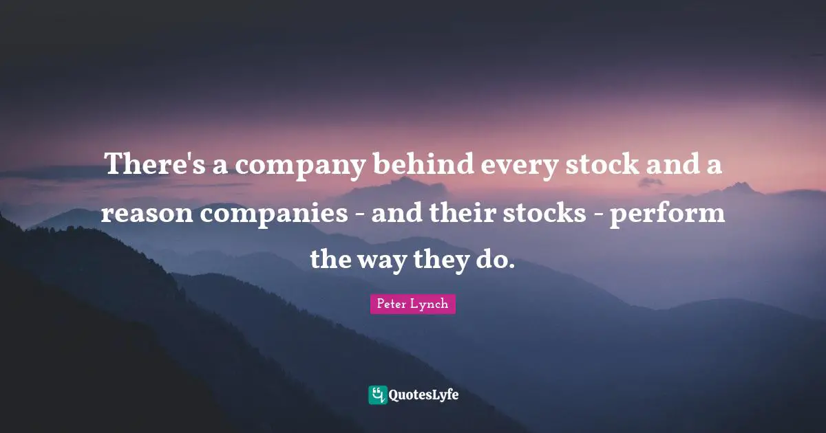 There's a company behind every stock and a reason companies - and their stocks - perform the way they do.