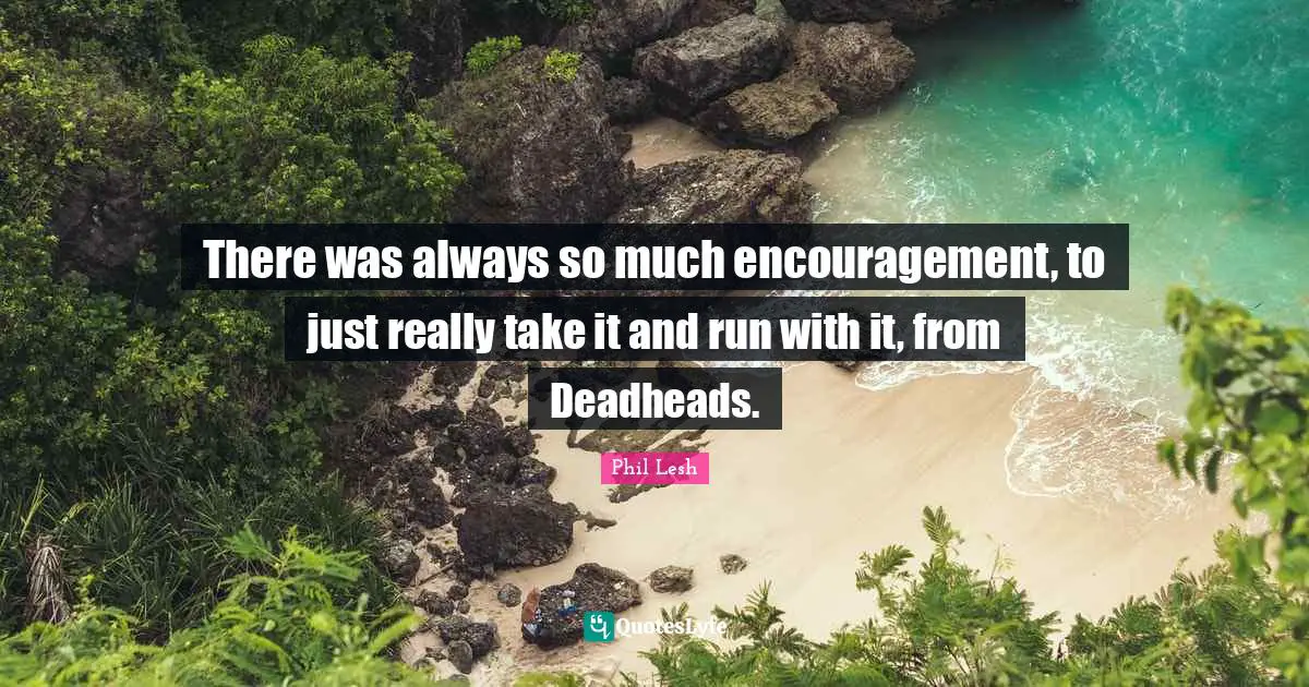 There was always so much encouragement, to just really take it and run with it, from Deadheads.