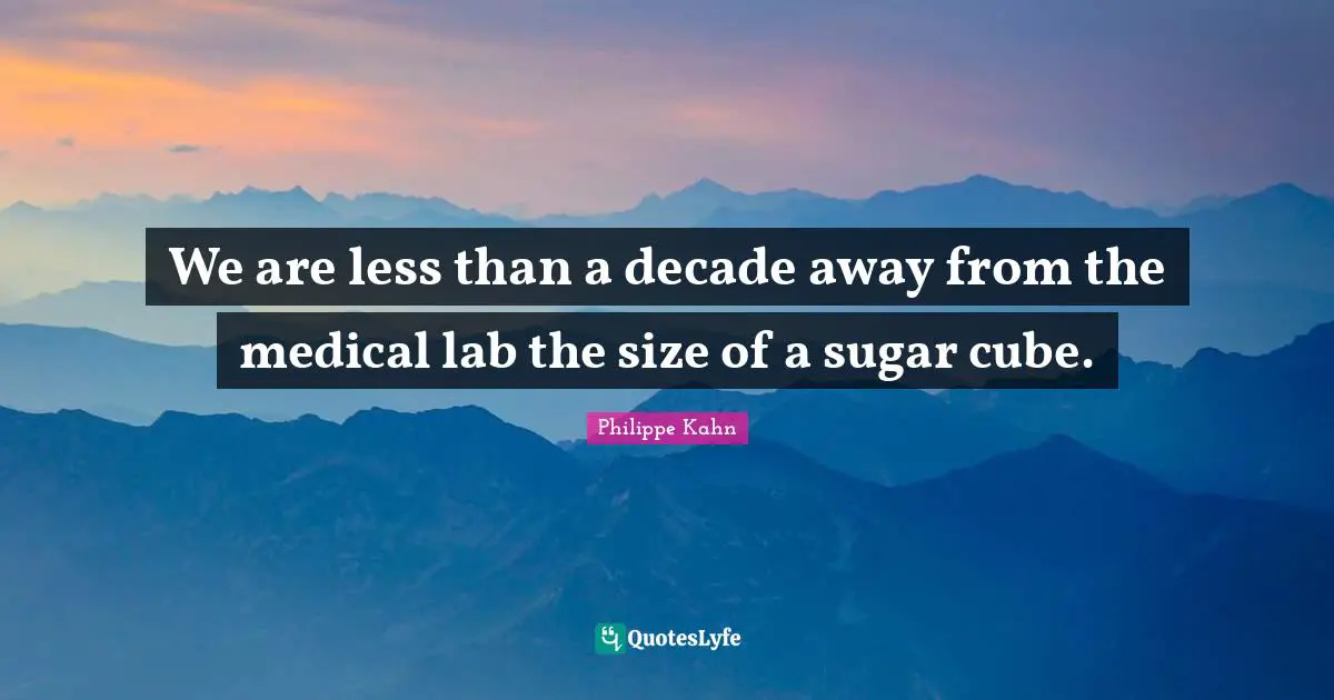 We are less than a decade away from the medical lab the size of a sugar cube.