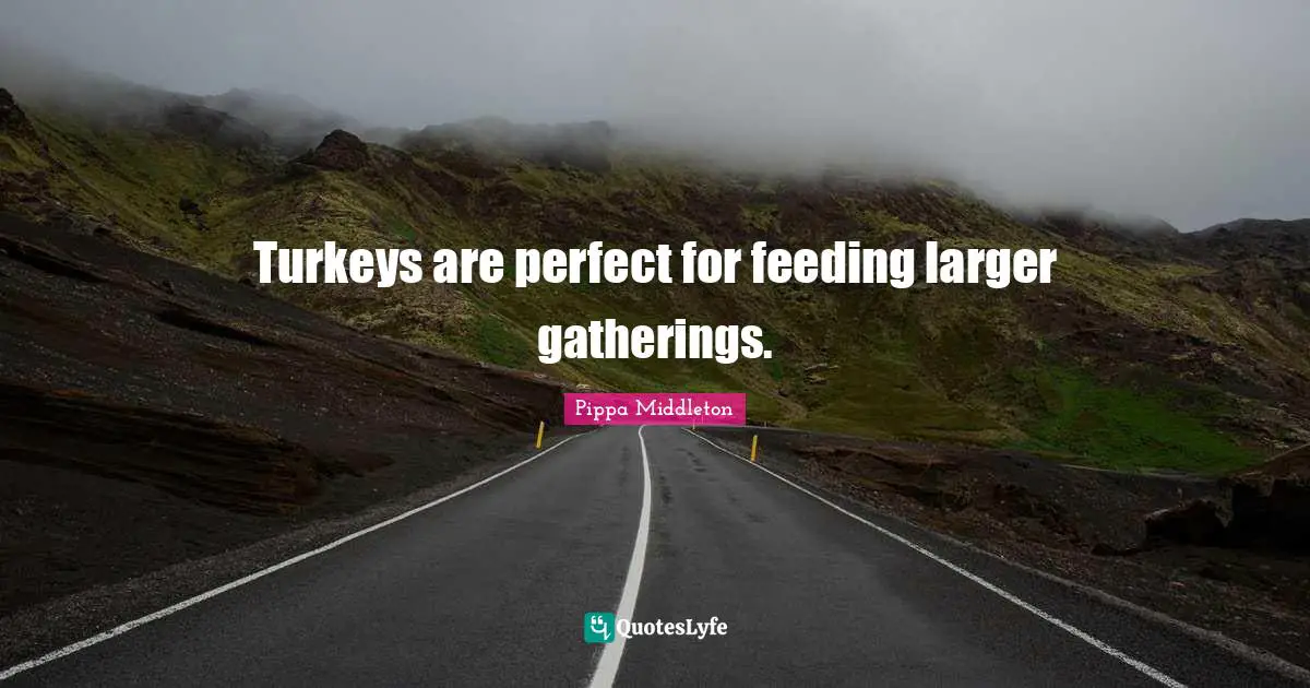 Turkeys are perfect for feeding larger gatherings.