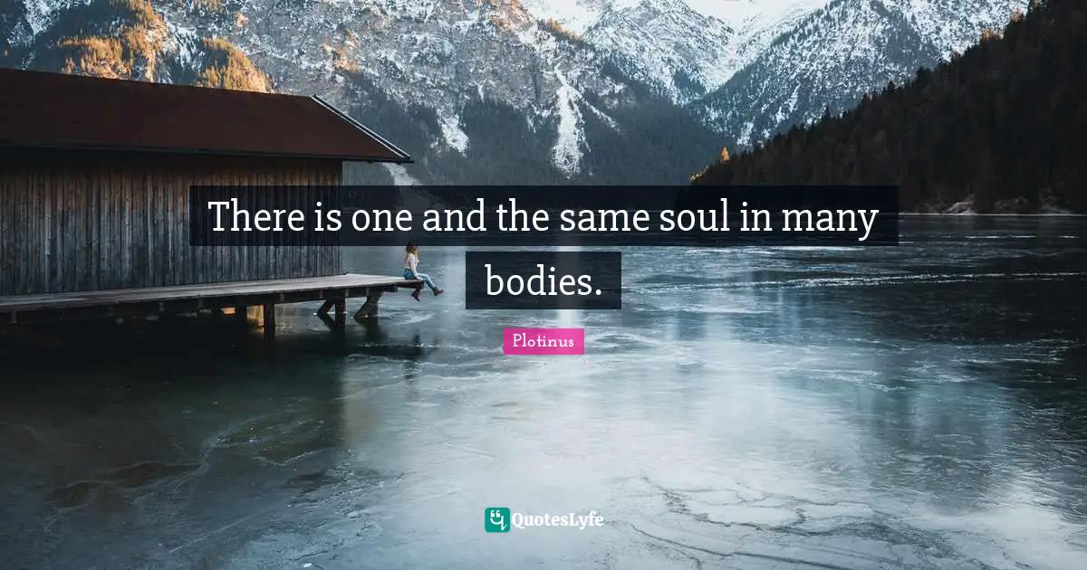 There is one and the same soul in many bodies.