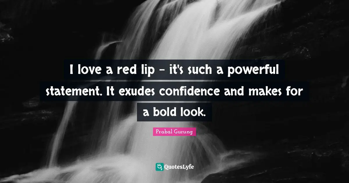 I love a red lip - it's such a powerful statement. It exudes confidence and makes for a bold look.