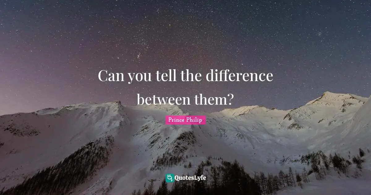 Can you tell the difference between them?