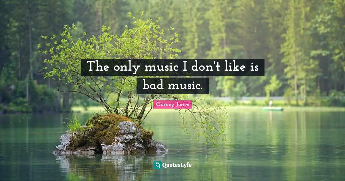 The only music I don't like is bad music.