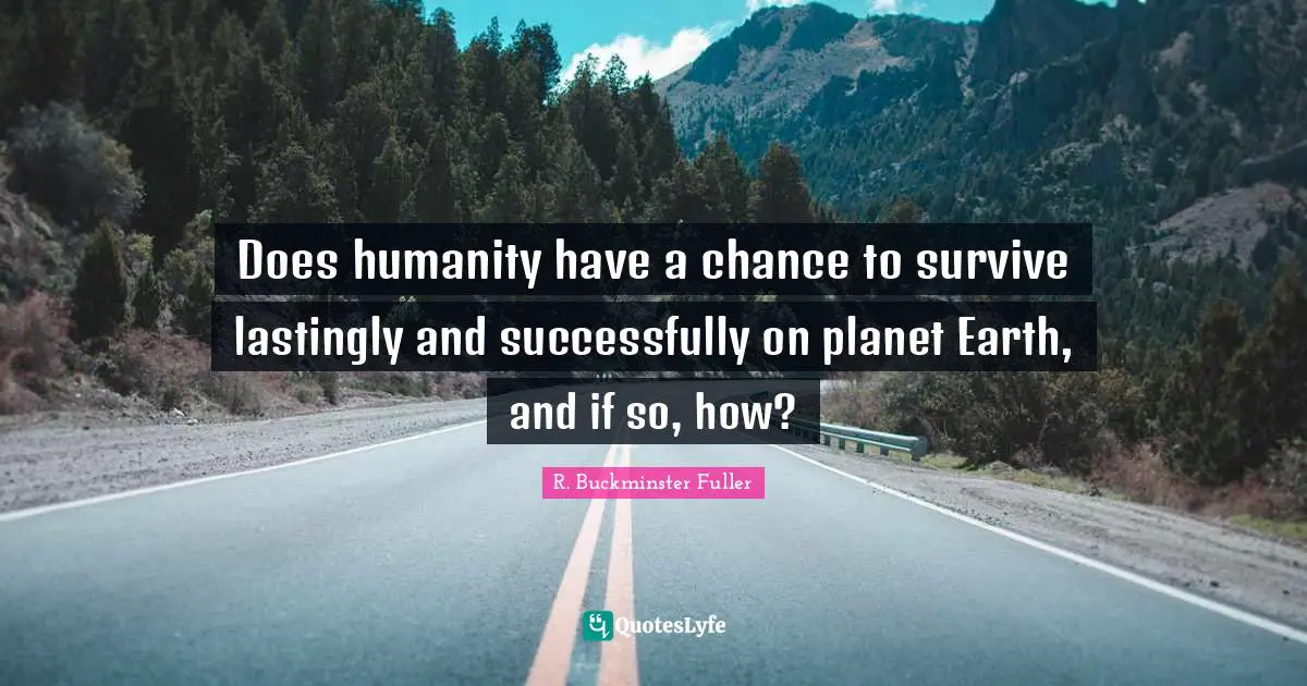 Does humanity have a chance to survive lastingly and successfully on planet Earth, and if so, how?