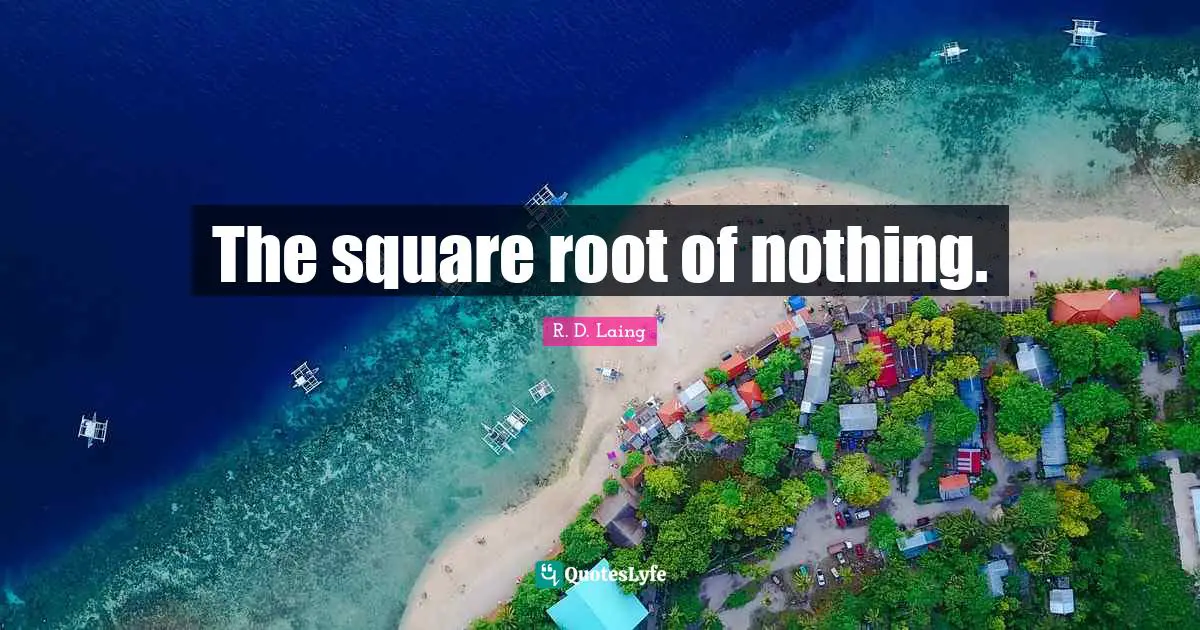 The square root of nothing.