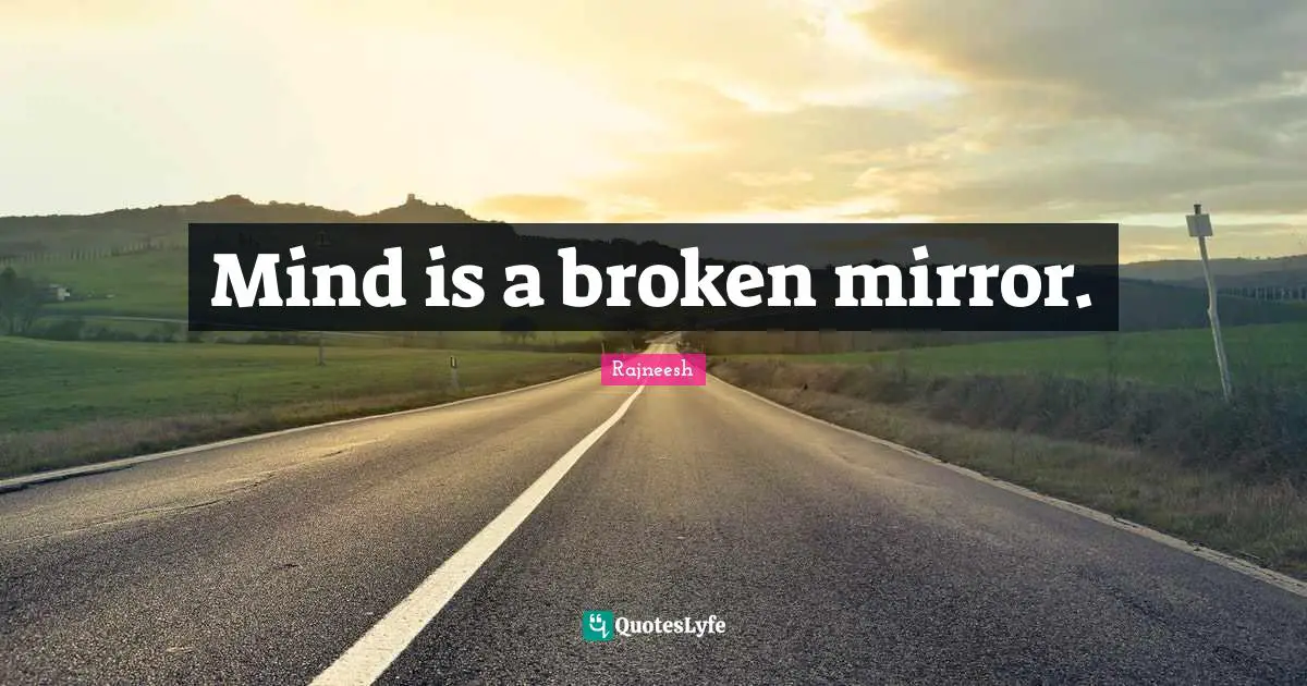 Mind is a broken mirror.