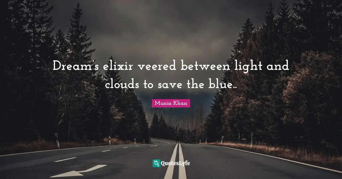 Dream’s elixir veered between light and clouds to save the blue..