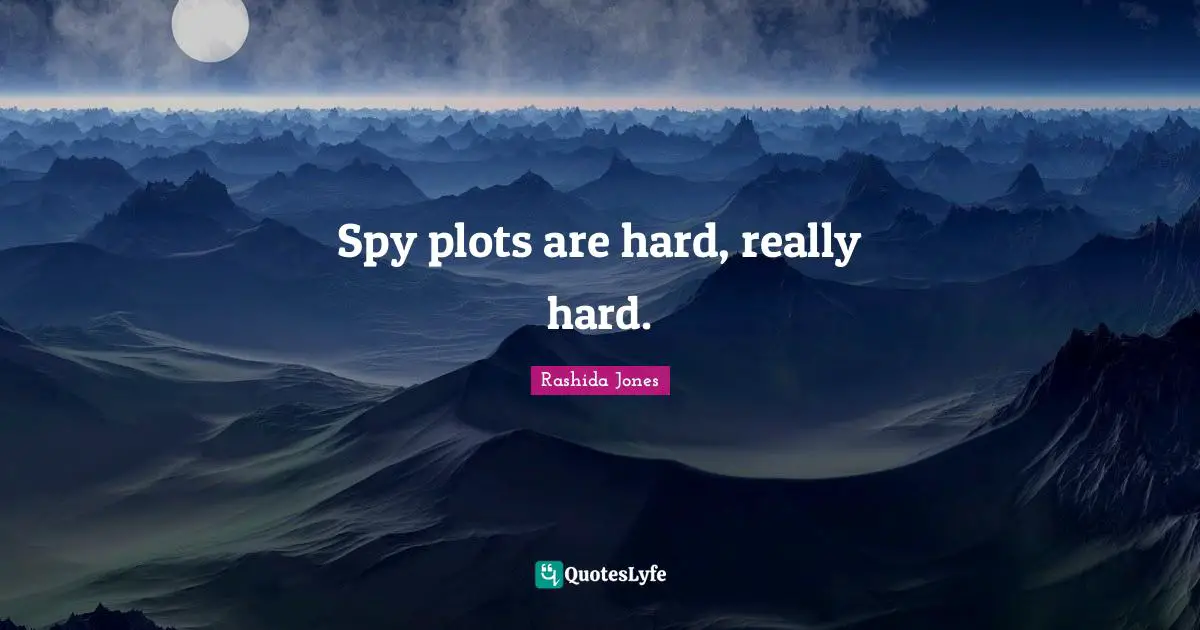 Spy plots are hard, really hard.