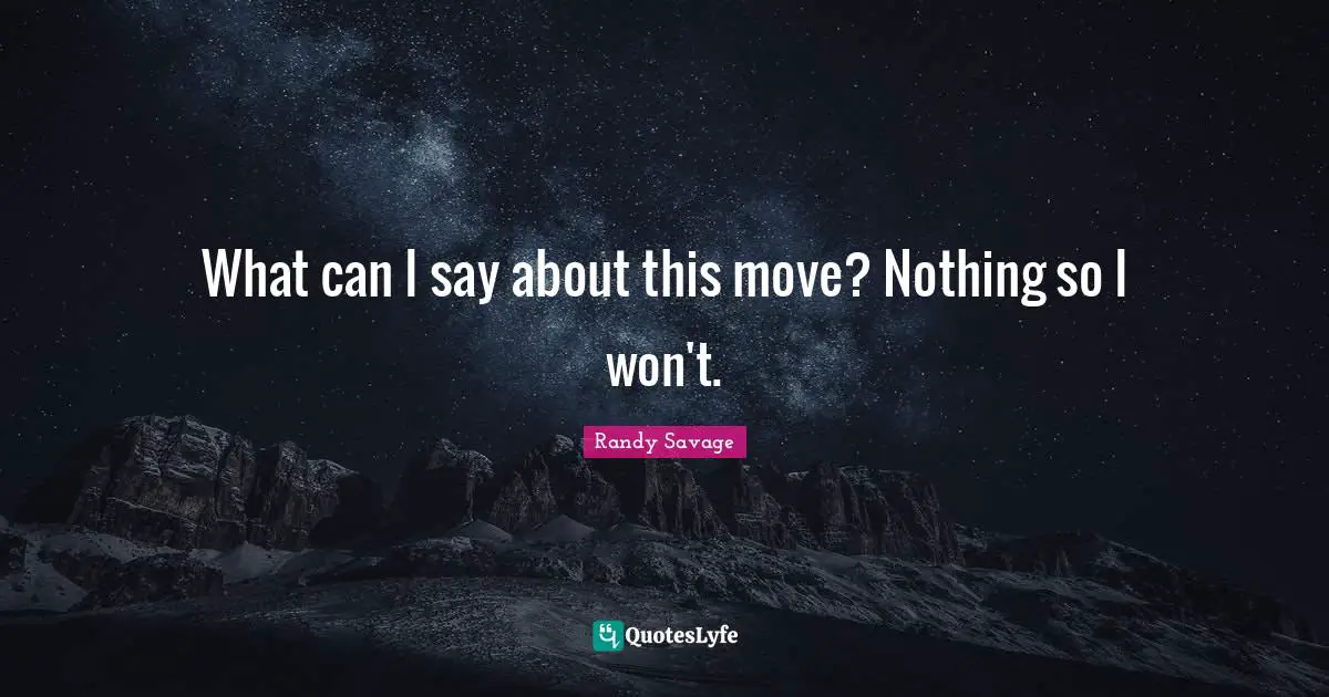 What can I say about this move? Nothing so I won't.