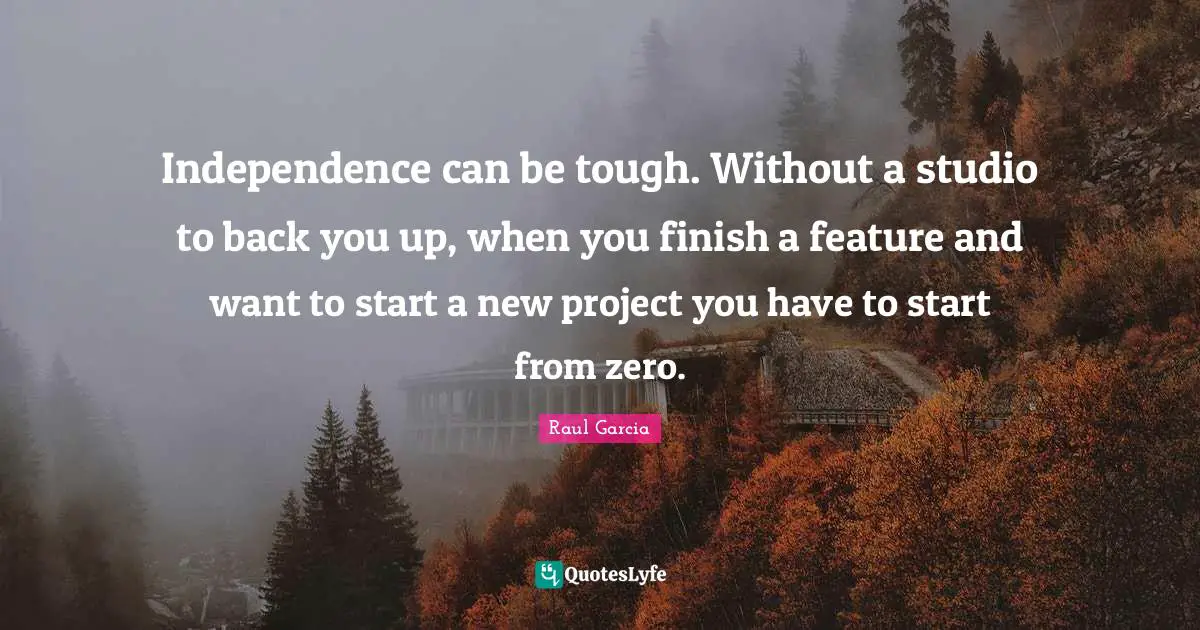 Independence can be tough. Without a studio to back you up, when you finish a feature and want to start a new project you have to start from zero.