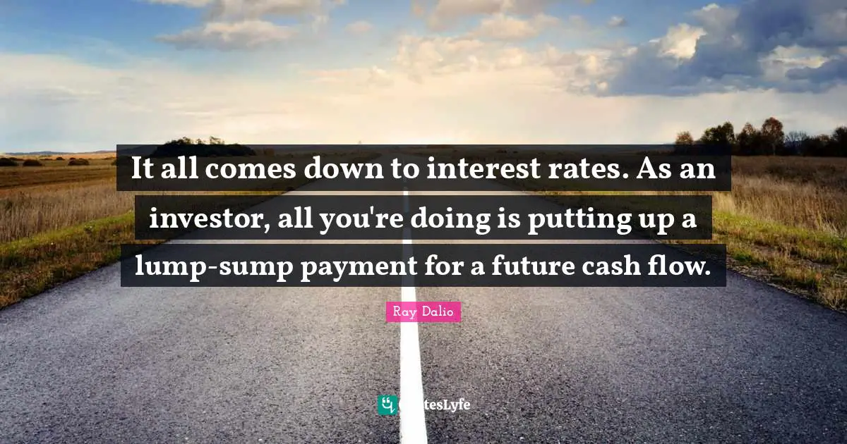 It all comes down to interest rates. As an investor, all you're doing is putting up a lump-sump payment for a future cash flow.