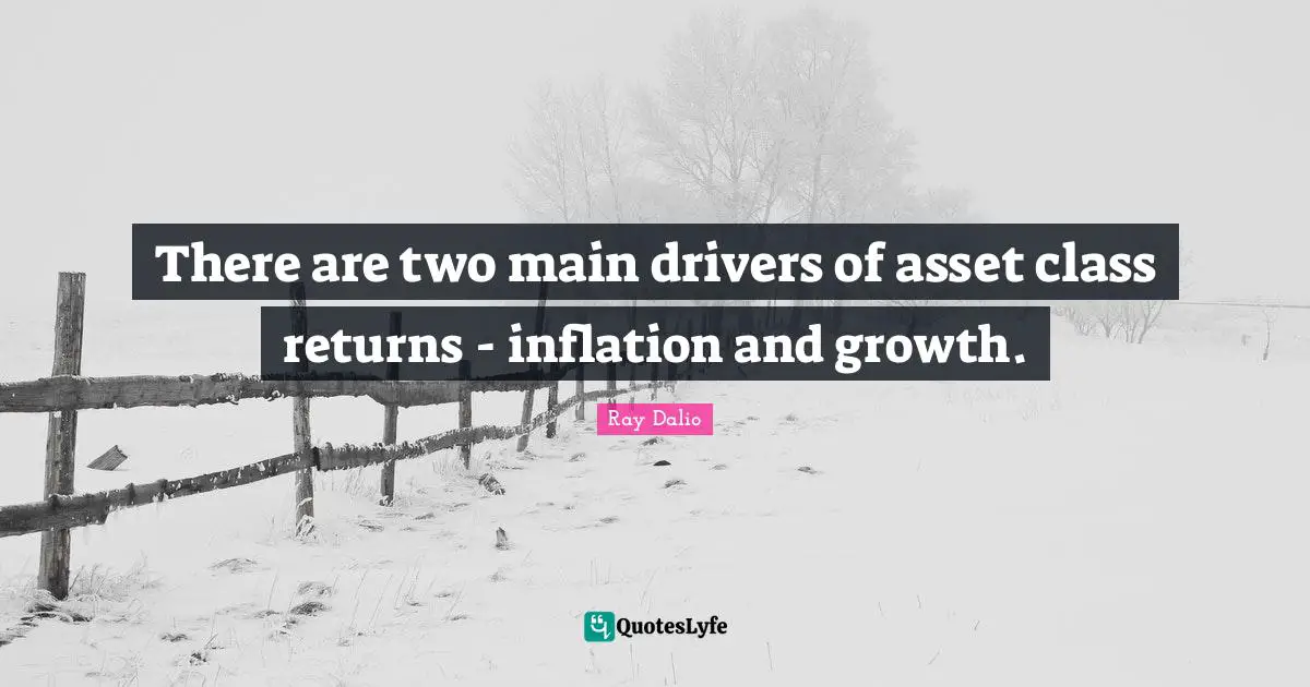 There are two main drivers of asset class returns - inflation and growth.
