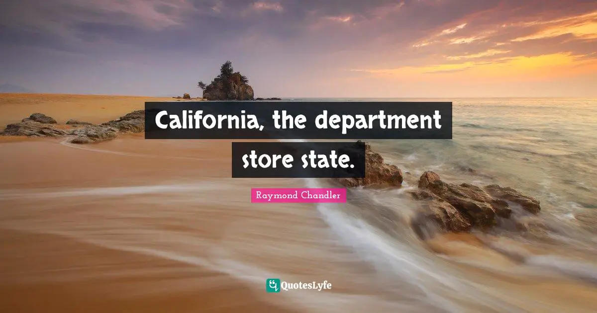 California, the department store state.
