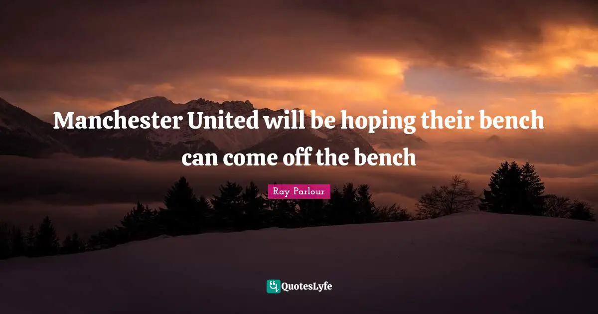 Manchester United will be hoping their bench can come off the bench