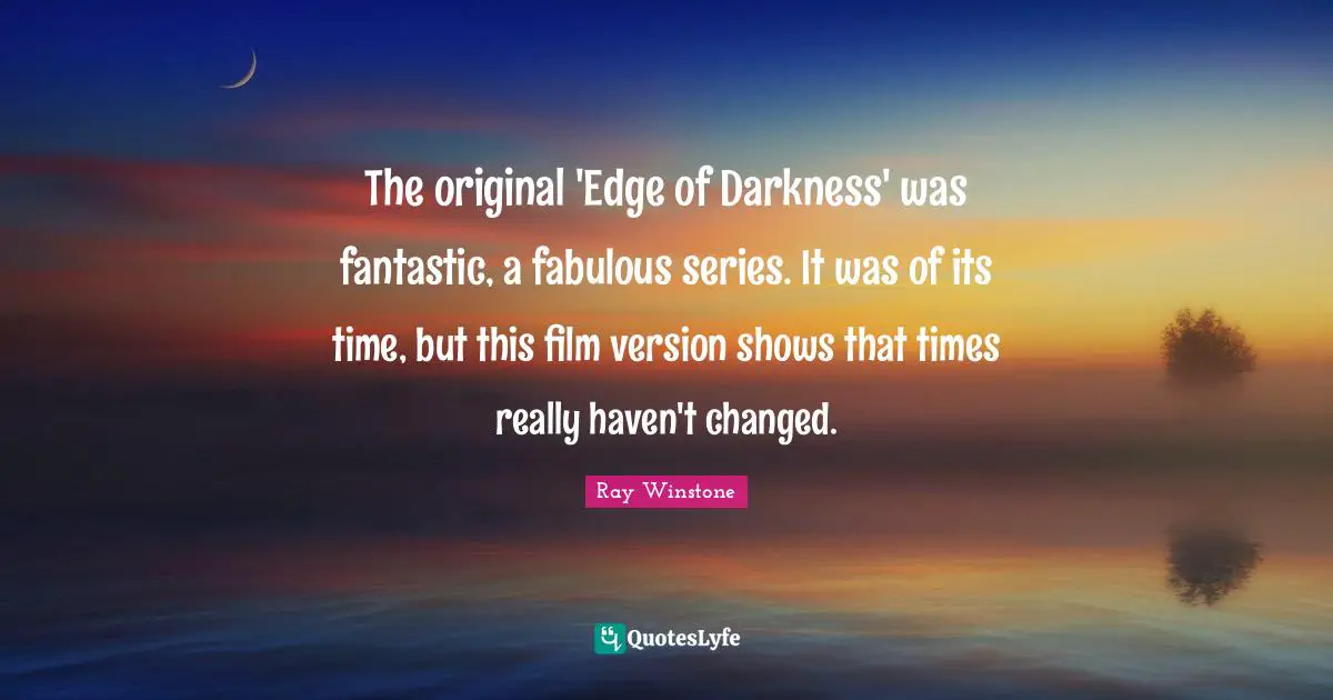 The original 'Edge of Darkness' was fantastic, a fabulous series. It was of its time, but this film version shows that times really haven't changed.