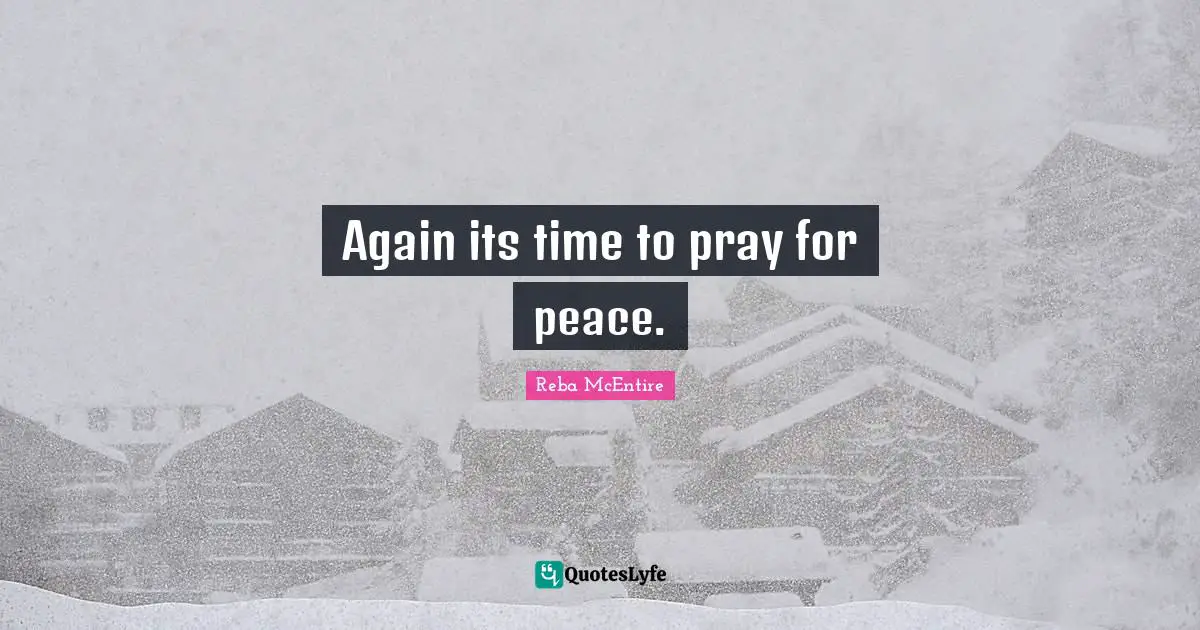 Again its time to pray for peace.