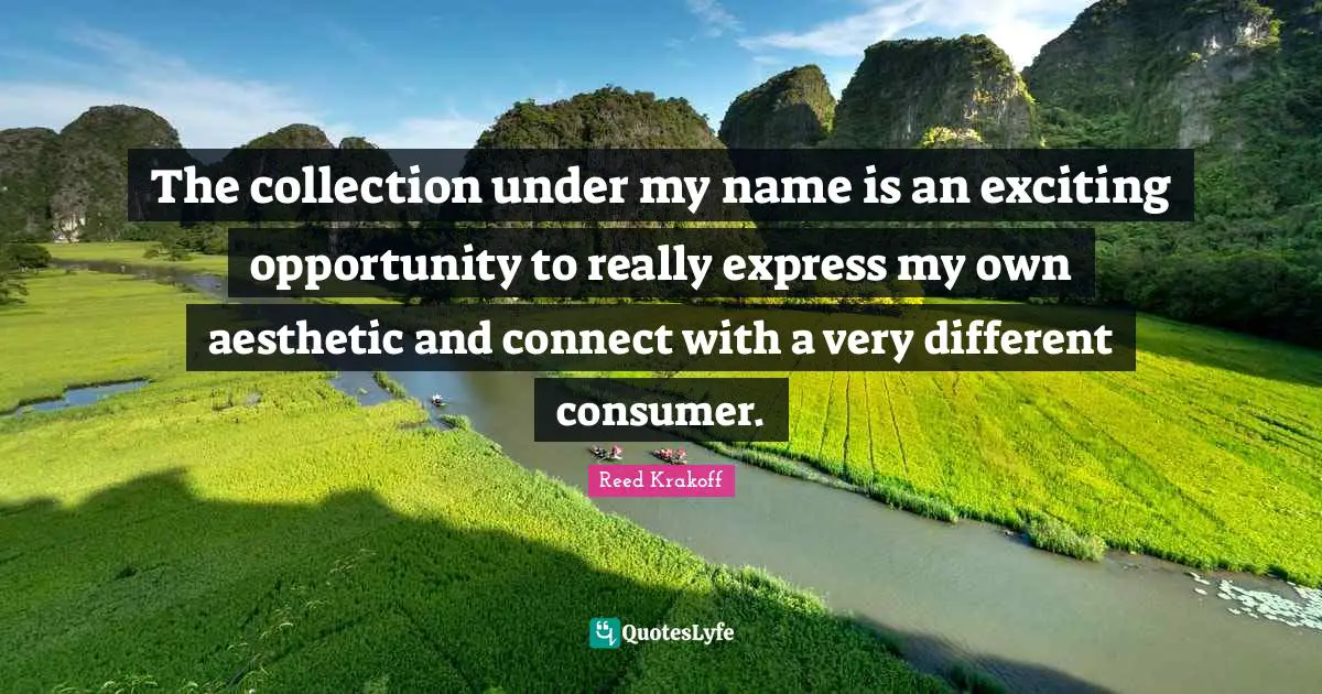 The collection under my name is an exciting opportunity to really express my own aesthetic and connect with a very different consumer.