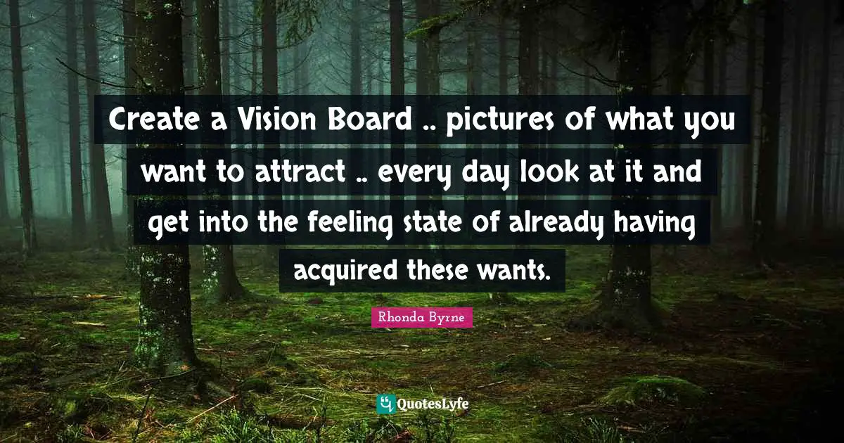 Create a Vision Board .. pictures of what you want to attract .. every day look at it and get into the feeling state of already having acquired these wants.