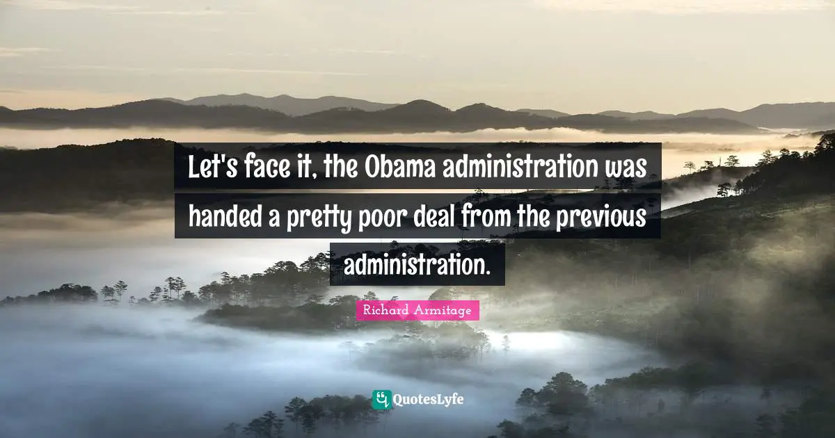Let's face it, the Obama administration was handed a pretty poor deal from the previous administration.