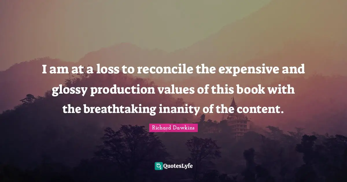 I am at a loss to reconcile the expensive and glossy production values of this book with the breathtaking inanity of the content.